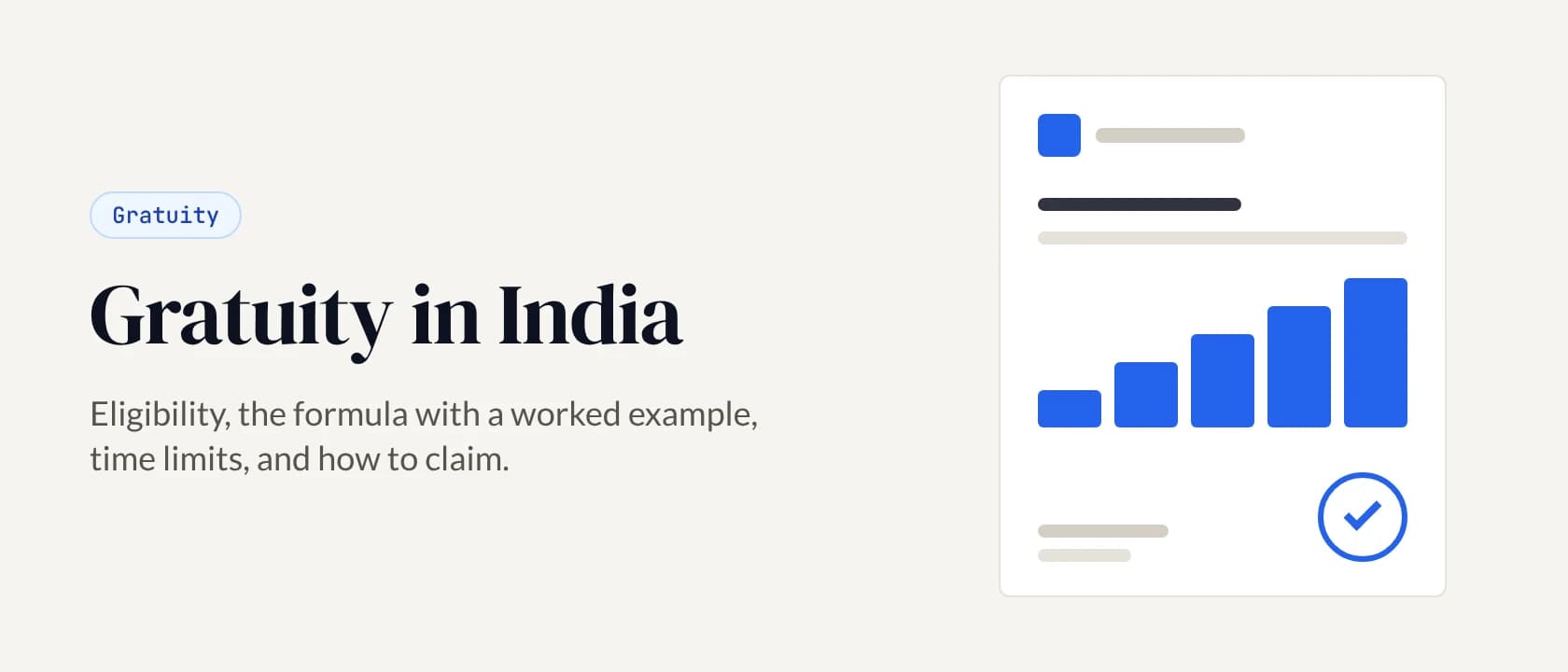 Gratuity in India: eligibility, formula and how to claim